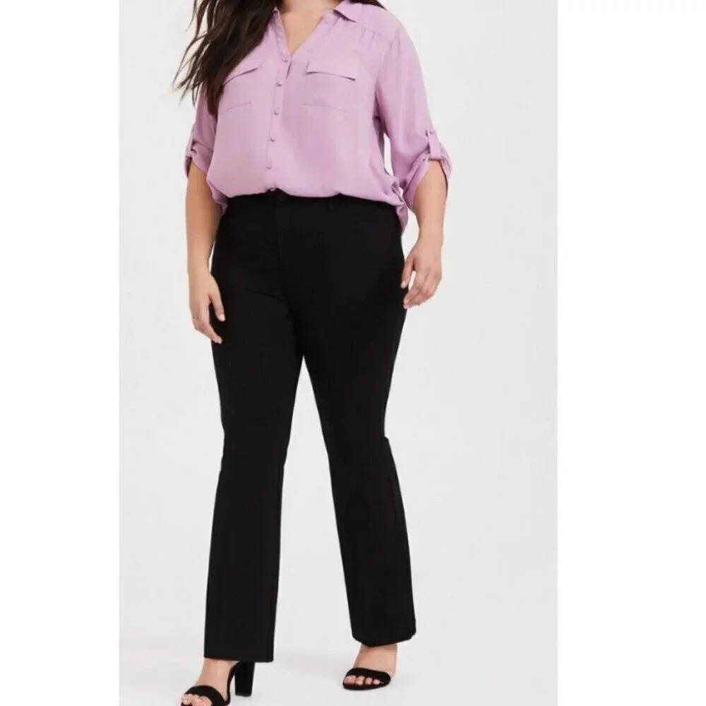 Torrid Womens Size 18S  Studio Signature Premium Ponte Stretch Trouser